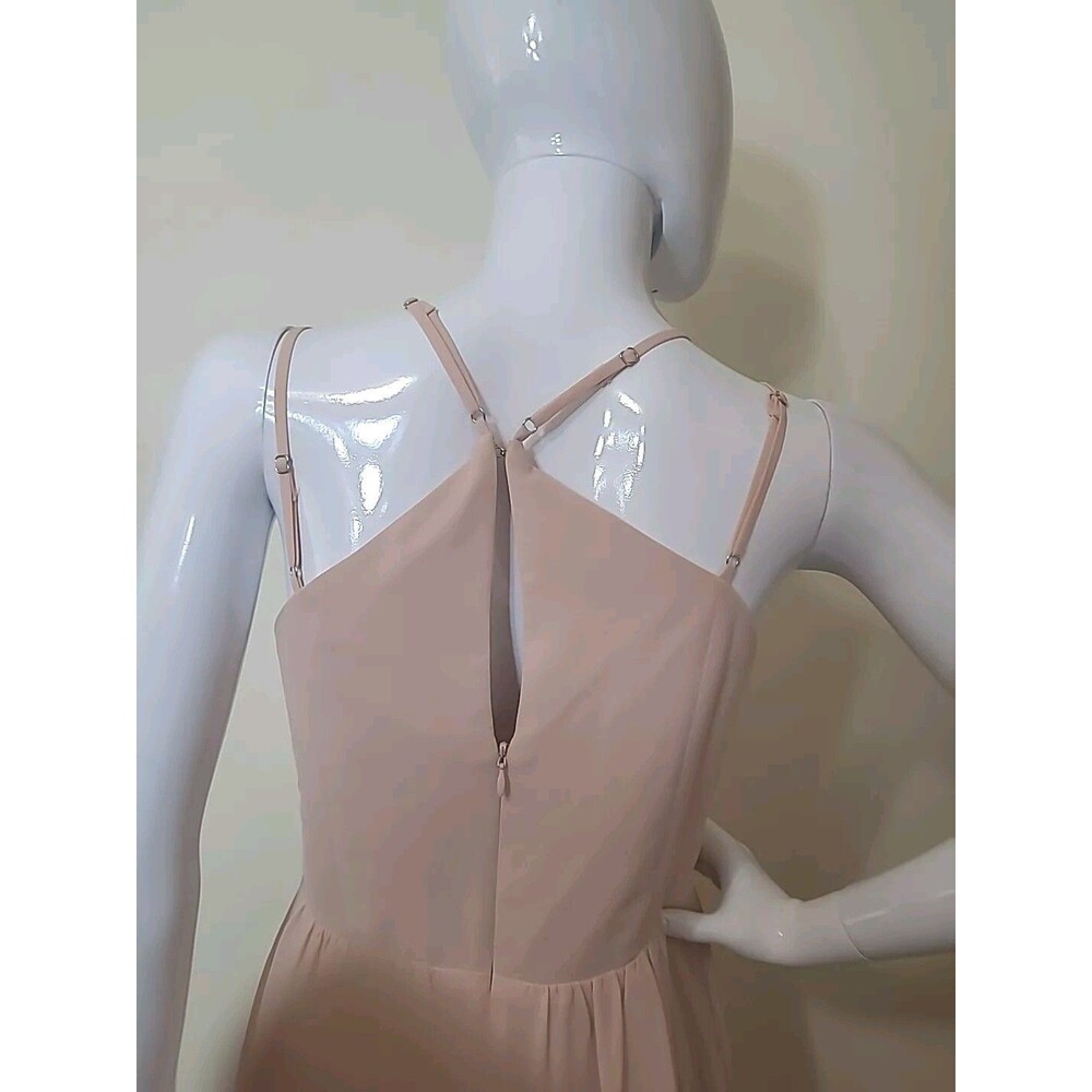 BCBGeneration Dress Women’s Size 8 Soft Pink Spaghetti Strap Strappy - Picture 4 of 11